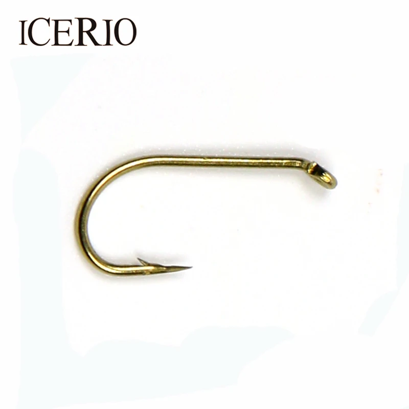 ICERIO 100PCS Fly Fishing Wet Fly Nymphs and Streamers Hook. Down eye. 2X Long. Model Perfect Bend, Bronze. Fly Tying Material
ICERIO 100PCS Fly Fishing Wet Fly Nymphs and Streamers Hook. Down eye. 2X Long. Model Perfect Bend, Bronze. Fly Tying Material