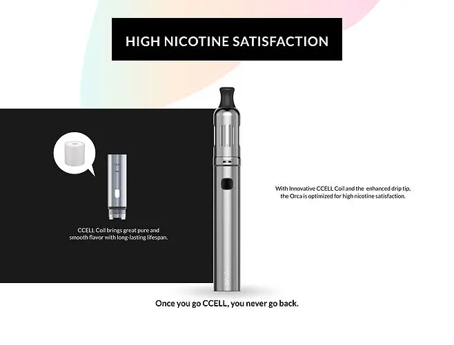 Original Electronic Cigarette Vaporesso Orca Solo Kit 800mAh Vape Pen Cylindrical Vaper Vaporizer Vaping Electronique Cigarette