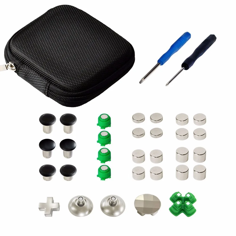 31 in 1 Custom Thumbstick Joystick D-Pad ABXY Button Set with T6 T8 Tools for PS4 Slim Pro for Dualshock 4 Controller
31 in 1 Custom Thumbstick Joystick D-Pad ABXY Button Set with T6 T8 Tools for PS4 Slim Pro for Dualshock 4 Controller