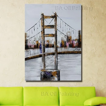 Free Shipping Handpainted Oil Painting On Canvas Sea Bridge Designed Oil Painting Abstract Modern Canvas Wall Art NP001
Free Shipping Handpainted Oil Painting On Canvas Sea Bridge Designed Oil Painting Abstract Modern Canvas Wall Art NP001