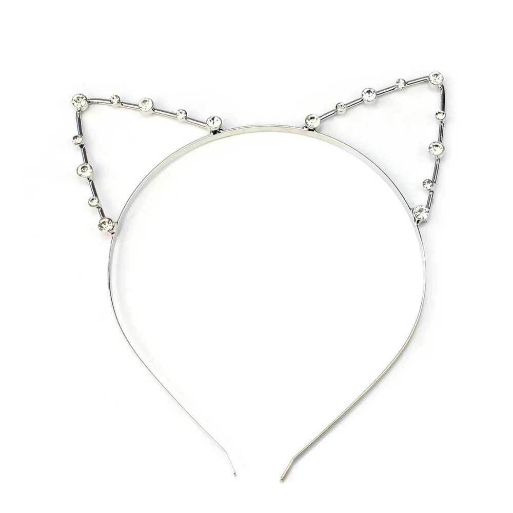 Sexy Cat Ear children Girl Head Band Crystal Rhinestones Hair Band Metal Fashion Silver
Sexy Cat Ear children Girl Head Band Crystal Rhinestones Hair Band Metal Fashion Silver