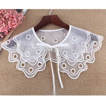 White Removable double layer Shirt Collar Organza Fake Collar Collocation Collar Female Choker
White Removable double layer Shirt Collar Organza Fake Collar Collocation Collar Female Choker
