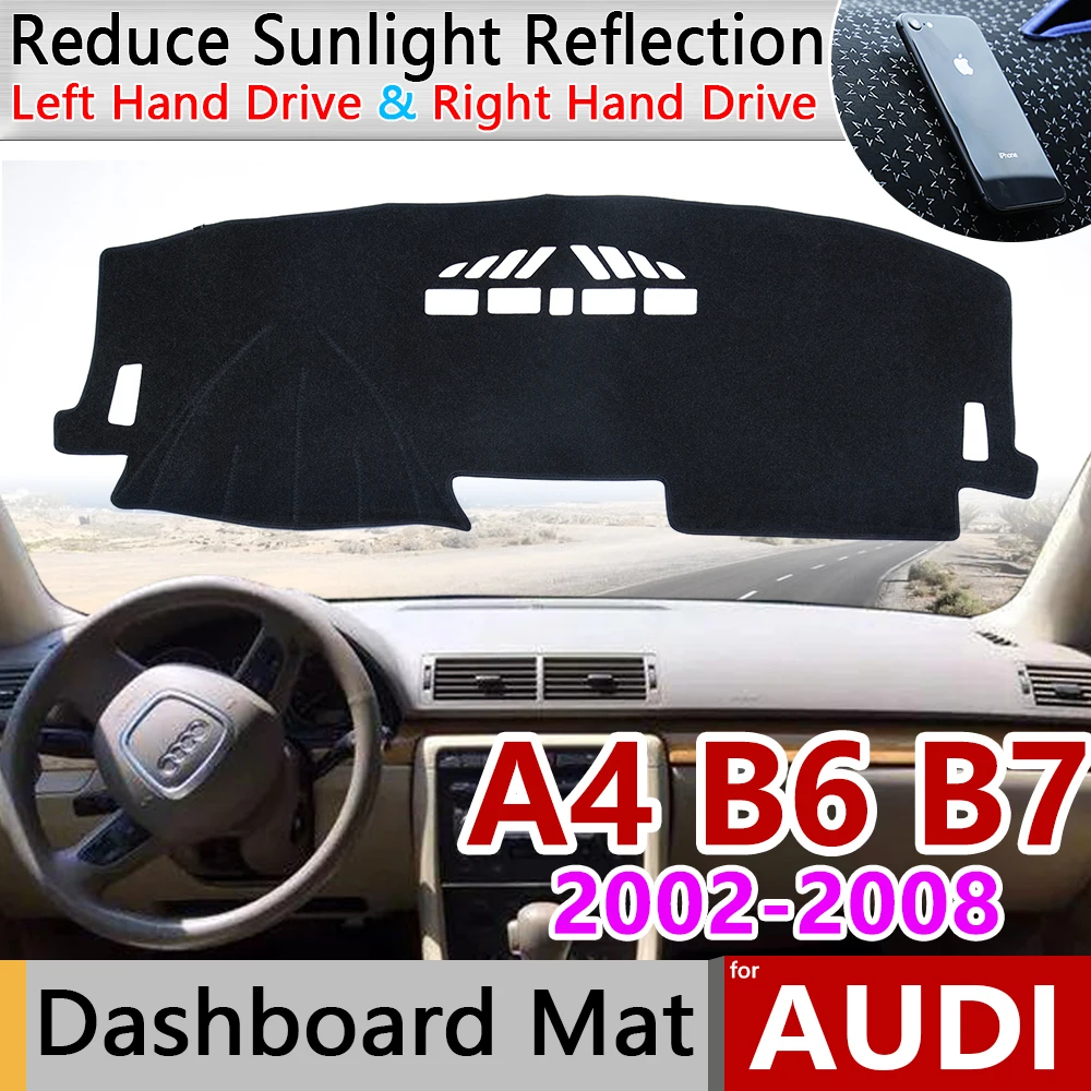 for Audi A4 B6 B7 2002~2008 Anti-Slip Mat Dashboard Cover Pad Sunshade Dashmat Dash Carpet Car Accessories S-line 2003 2005 2006
for Audi A4 B6 B7 2002~2008 Anti-Slip Mat Dashboard Cover Pad Sunshade Dashmat Dash Carpet Car Accessories S-line 2003 2005 2006