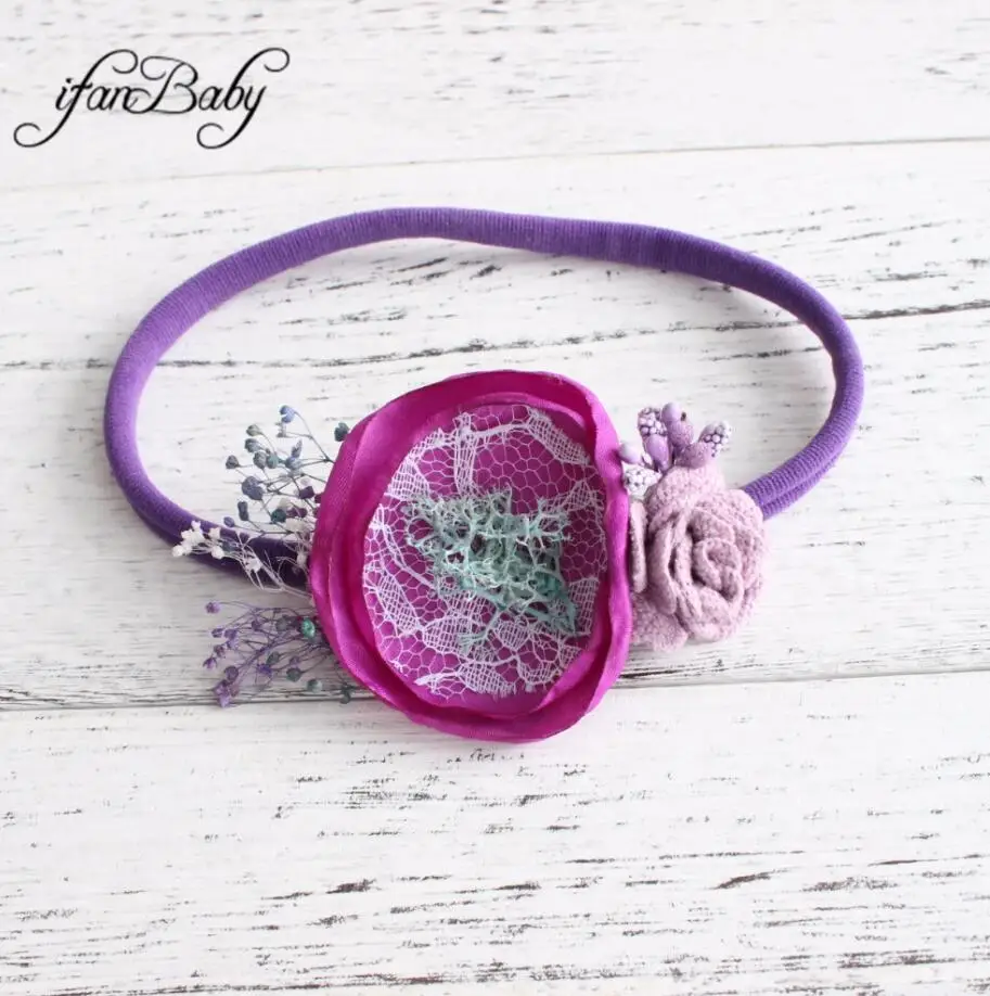 kids girl nylon flower headband (30)