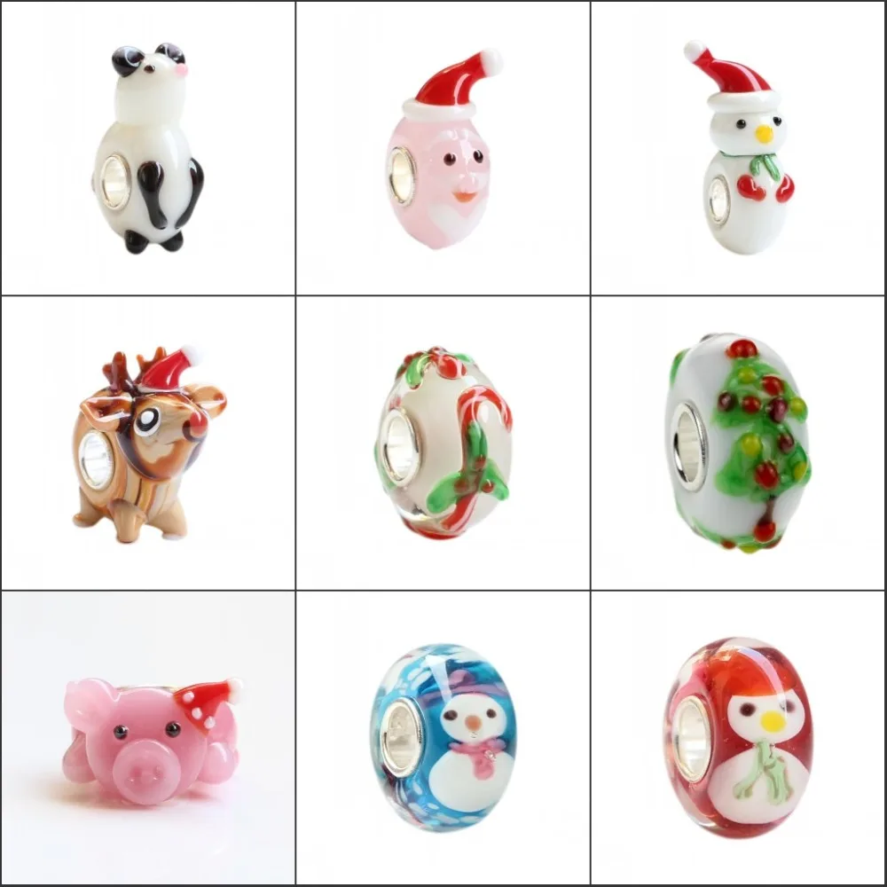 925 Sterling Silver Large Hole 3D Animal Mouse Snowman Pig Dear Murano Glass Charm Beads Fit European Bracelet Jewelry
925 Sterling Silver Large Hole 3D Animal Mouse Snowman Pig Dear Murano Glass Charm Beads Fit European Bracelet Jewelry
