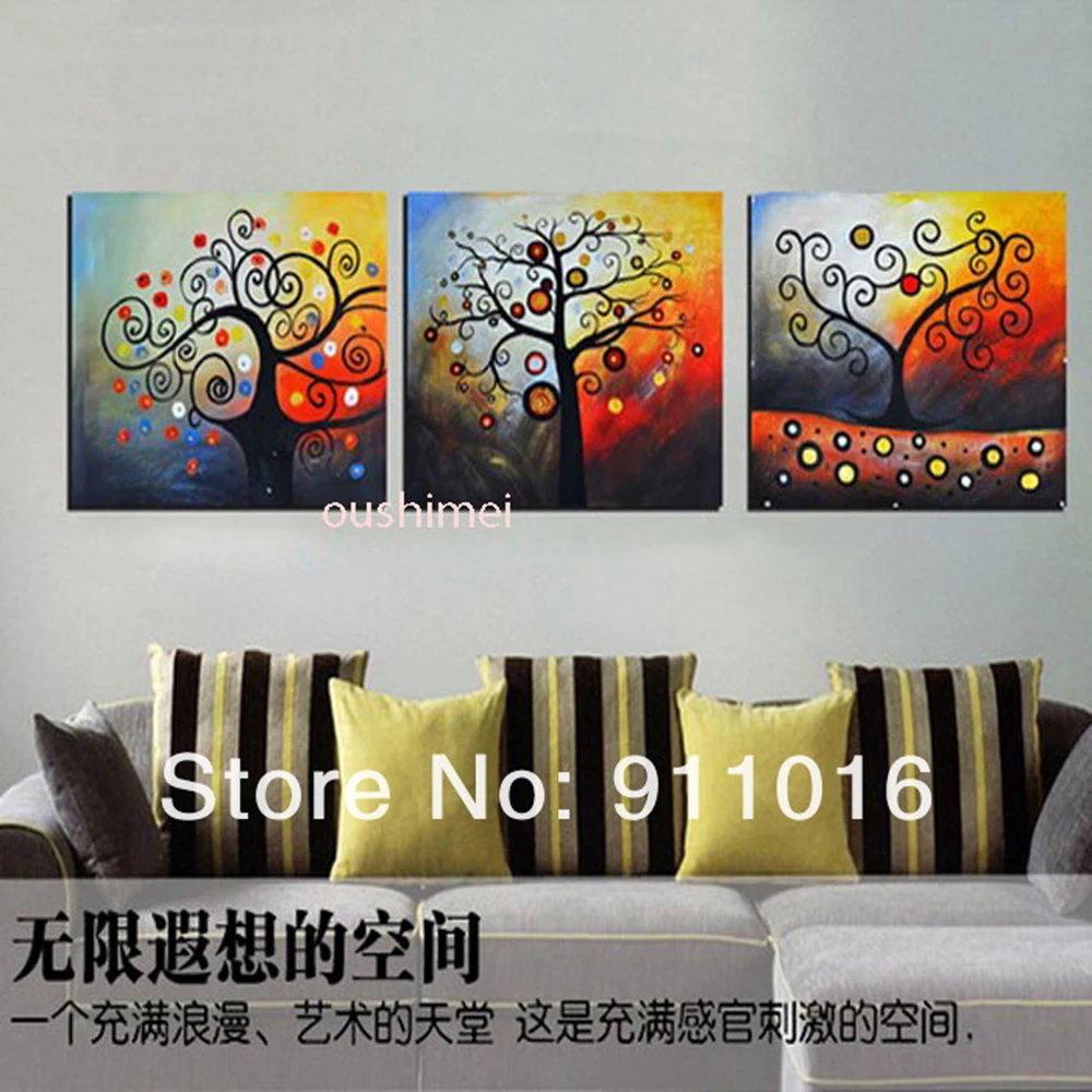 Hand Painted Modern Abstract Oil Painting Decorative 3P Landscape Tree Painting On Canvas For Living Room Wall Decor
Hand Painted Modern Abstract Oil Painting Decorative 3P Landscape Tree Painting On Canvas For Living Room Wall Decor
