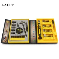 LAO T 47 In 1 Precision Sleeve Screwdrivers Telecommunication Tools CR-V Electronic Repair Tools Kit For Cell Phone IPhone Compu image