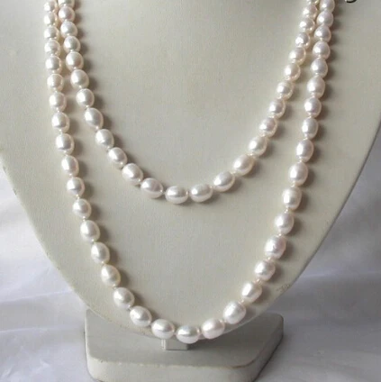RHJ00131 long 50" 11mm white baroque freshwater cultured pearl necklace
RHJ00131 long 50" 11mm white baroque freshwater cultured pearl necklace