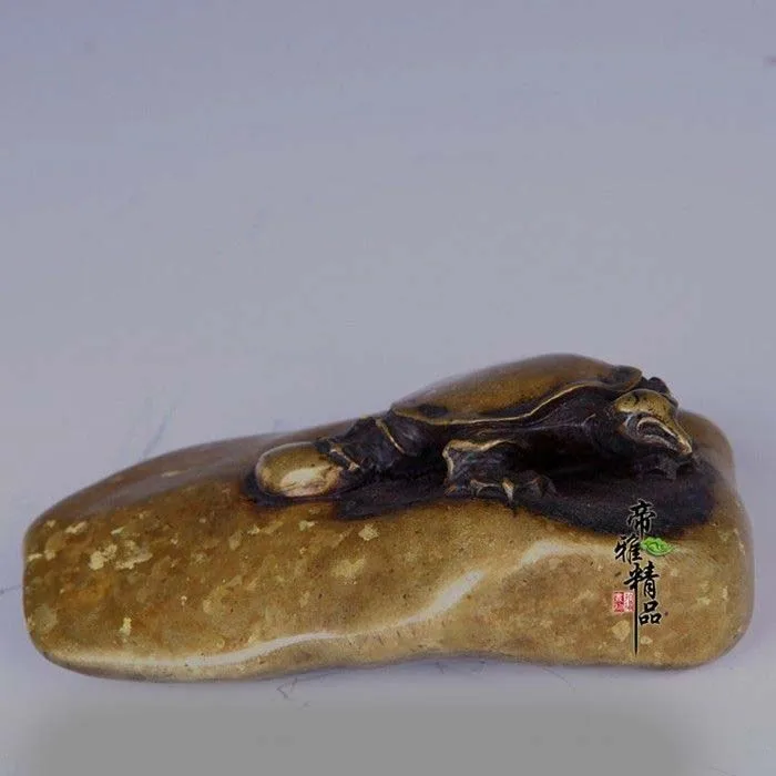China Palace Royal Bronze Copper Gild Tortoise Sea Turtle Art Decoration Statue SD 506
China Palace Royal Bronze Copper Gild Tortoise Sea Turtle Art Decoration Statue SD 506