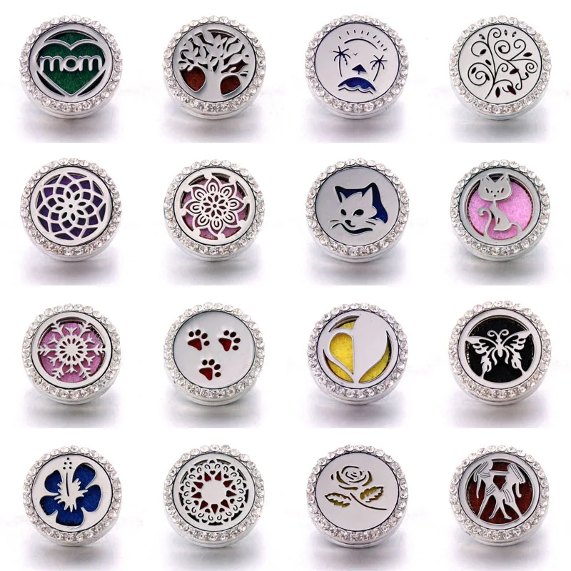 New Aromatherapy 18mm Snap Buttons 30 design Perfume Locket Magnetic Stainless Steel Essential Oil Diffuser Buttons fit Bracelet
New Aromatherapy 18mm Snap Buttons 30 design Perfume Locket Magnetic Stainless Steel Essential Oil Diffuser Buttons fit Bracelet