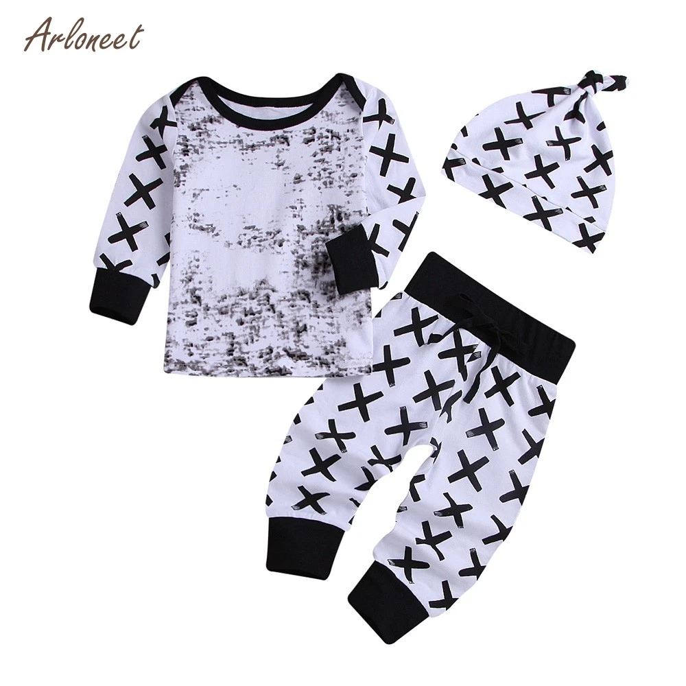ARLONEET hot newborn baby boys girls fashion Long sleeved ink-print top+long pants+hat 3pcs outfits christmas kids clothes
ARLONEET hot newborn baby boys girls fashion Long sleeved ink-print top+long pants+hat 3pcs outfits christmas kids clothes