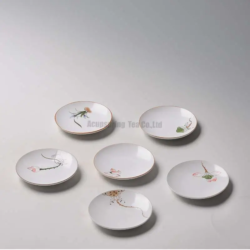 6pcs Ceramic Tea plate Drainage Cup Teapot Mat Gongfu Tea Table Serving Plate Tea Trays Teaware porcelain,good gifts
6pcs Ceramic Tea plate Drainage Cup Teapot Mat Gongfu Tea Table Serving Plate Tea Trays Teaware porcelain,good gifts
