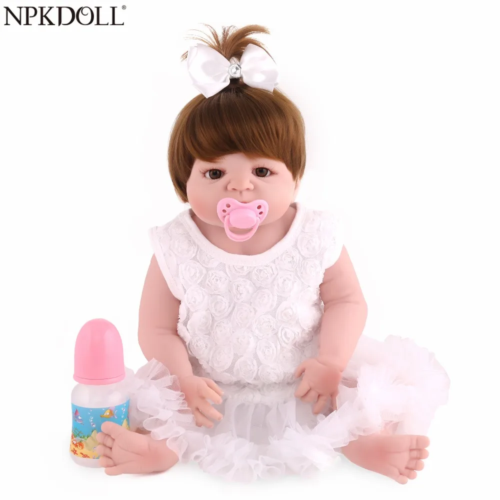 NPKDOLL 55cm Bebe Doll Reborn Realistic Newborn Doll Gift For Kids Birthday Reborn Doll for Girls Reborn Full Silicone Toys
NPKDOLL 55cm Bebe Doll Reborn Realistic Newborn Doll Gift For Kids Birthday Reborn Doll for Girls Reborn Full Silicone Toys