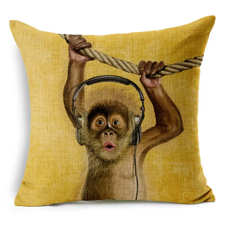100% New Monkey/cat Cushion cover Cartoon images series Linen Throw Pillow cover Sofa Chair coussin decoration 18x18 inches
100% New Monkey/cat Cushion cover Cartoon images series Linen Throw Pillow cover Sofa Chair coussin decoration 18x18 inches