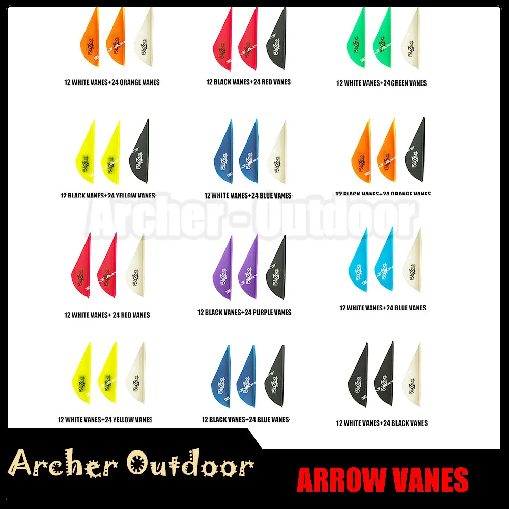 36Pcs 2inch Archery Arrow Vanes Plastic DIY Arrow Fletching Feather For Compound Recurve Bow Hunting And Shooting Accessories
36Pcs 2inch Archery Arrow Vanes Plastic DIY Arrow Fletching Feather For Compound Recurve Bow Hunting And Shooting Accessories