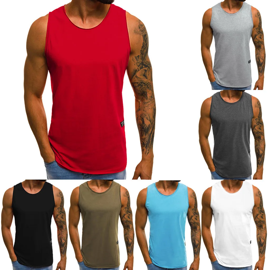 2019 New Fashion Men Solid Color Tank Top Personality Men's Summer Casual Slim Sleeveless Top Blouse Eight Colors Choose #C
2019 New Fashion Men Solid Color Tank Top Personality Men's Summer Casual Slim Sleeveless Top Blouse Eight Colors Choose #C