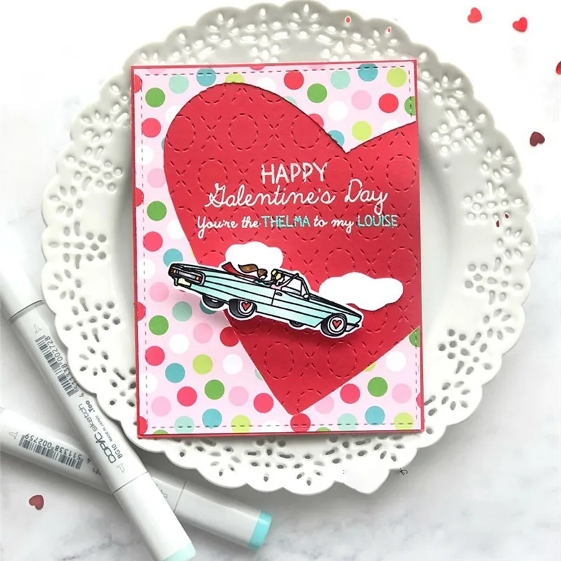 Штампы и штампы для девочек Happy Day металлические скрапбукинга ремесла выбивания