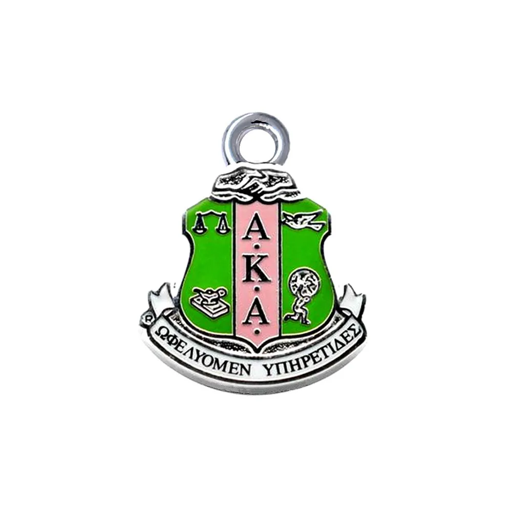 Metal Crafts Alloy Green Pink Enamel College Society Group AKA Shield Charm Sorority Member Souvenir Jewelry Pendants For DIY
Metal Crafts Alloy Green Pink Enamel College Society Group AKA Shield Charm Sorority Member Souvenir Jewelry Pendants For DIY