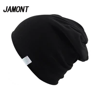 Plain Knitted Cotton Skullies Beanies For Kid Children Embroidery Crown Hat Cap Girls Boys Spring Autumn Outdoor Caps image