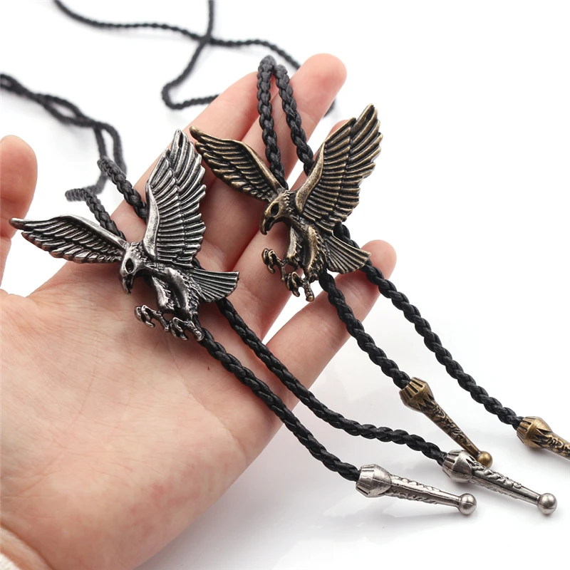 New Eagle Jewelry Ancient Bronze/Tin Color Eagle Spreading Wings Necklace Long Leather Chain Men Women Clothes Accessories
New Eagle Jewelry Ancient Bronze/Tin Color Eagle Spreading Wings Necklace Long Leather Chain Men Women Clothes Accessories