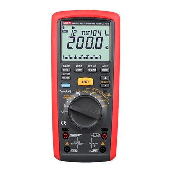 1000V True RMS Handheld Digital Megger Insulation Resistance Meter UNI T UT505B Megohmmeter Multimeter Freq Cap Volt ohm tester
1000V True RMS Handheld Digital Megger Insulation Resistance Meter UNI T UT505B Megohmmeter Multimeter Freq Cap Volt ohm tester