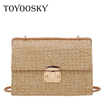 TOYOOSKY New Rattan Straw Shoulder Bag Women Hand-woven Messenger Bag Summer Beach Square Straw Handbag For lady Bolsa Feminina
TOYOOSKY New Rattan Straw Shoulder Bag Women Hand-woven Messenger Bag Summer Beach Square Straw Handbag For lady Bolsa Feminina