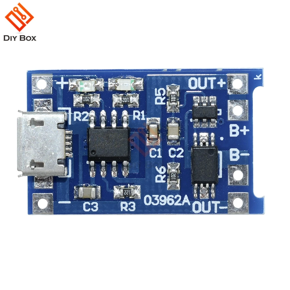 2Pcs DC 5V 1A 18650 Lithium Battery Charger Module Linear Charging Board Panel Short Circuit Protection Micro USB DIY TP4056 LED
2Pcs DC 5V 1A 18650 Lithium Battery Charger Module Linear Charging Board Panel Short Circuit Protection Micro USB DIY TP4056 LED