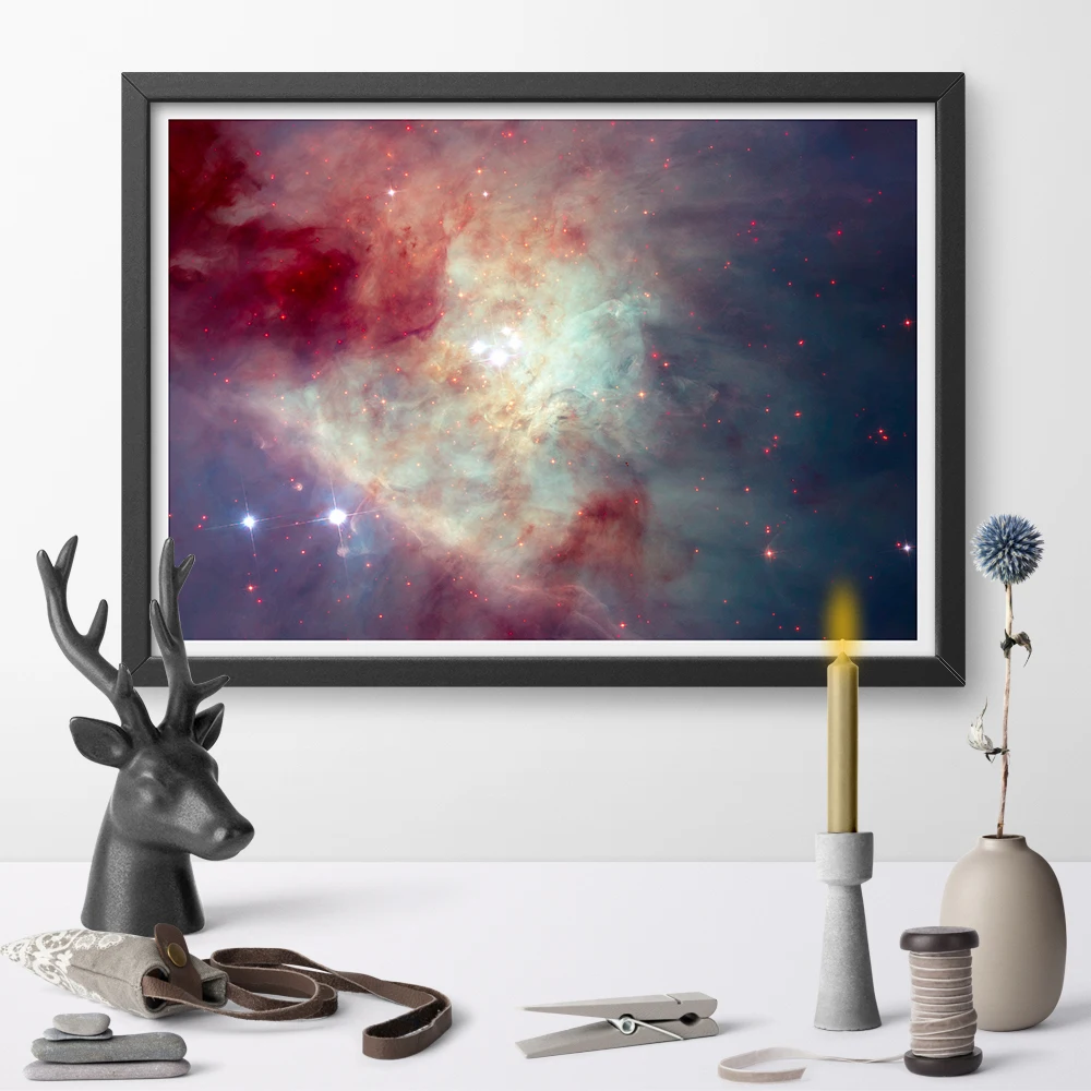 Hubble Telescope Views The Splendor of the Orion Nebula Art Poster Print Canvas Painting Wall Art Home Decor No Frame 
Hubble Telescope Views The Splendor of the Orion Nebula Art Poster Print Canvas Painting Wall Art Home Decor No Frame