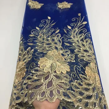 2019 Hot Sale French African Lace Fabric Guipure Blue Gold Sequined Cord Tulle Nigerian Mesh India Lace For Wedding Dress
2019 Hot Sale French African Lace Fabric Guipure Blue Gold Sequined Cord Tulle Nigerian Mesh India Lace For Wedding Dress