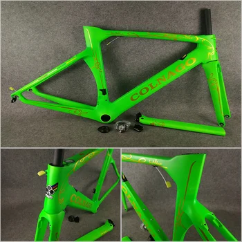 T1000 UD Matte Gold logo Green CARROWTER Colnago Concept carbon road frame bicycle Frameset With BB68/BB30 XXS/XS/S/M/L/XL
T1000 UD Matte Gold logo Green CARROWTER Colnago Concept carbon road frame bicycle Frameset With BB68/BB30 XXS/XS/S/M/L/XL