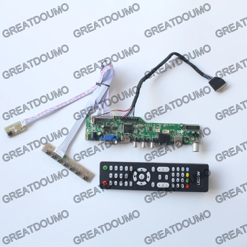 Плата контроллера ЖК-телевизора M6V5 с поддержкой ТВ, AV, VGA, аудио, USB, HDMI, совместима с 1600x900 LTN156KT02-C01 B140RW02 V.1 B173RW01 панель
Плата контроллера ЖК-телевизора M6V5 с поддержкой ТВ, AV, VGA, аудио, USB, HDMI, совместима с 1600x900 LTN156KT02-C01 B140RW02 V.1 B173RW01 панель