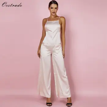 Ocstrade Sexy Wide Leg Jumpsuit 2019 Gold Satin Fluid Party Bodycon Jumpsuit Sleeveless Summer Women Backless Jumpsuit Rompers
Ocstrade Sexy Wide Leg Jumpsuit 2019 Gold Satin Fluid Party Bodycon Jumpsuit Sleeveless Summer Women Backless Jumpsuit Rompers