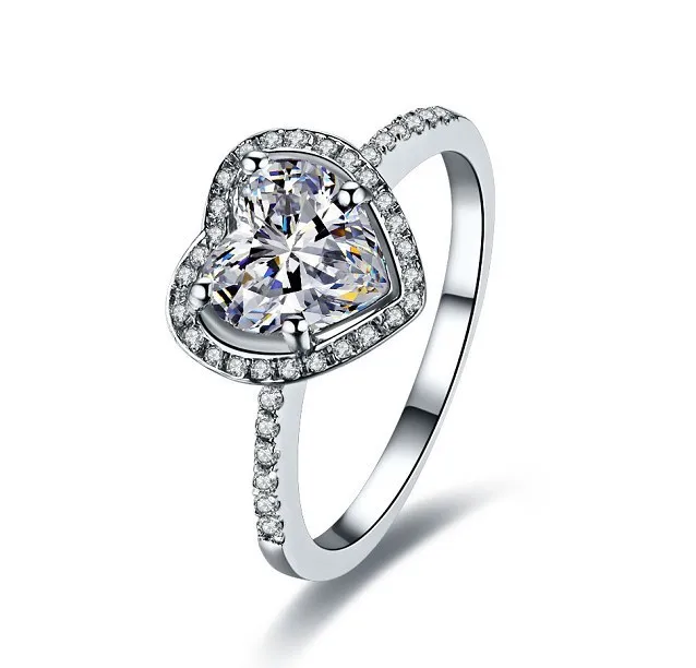 2CT Heart Shape Certified Moissanite Ring Test Real Solid 750 Gold Wedding Ring Nice Valentine's Day Jewelry Gift For Girl
2CT Heart Shape Certified Moissanite Ring Test Real Solid 750 Gold Wedding Ring Nice Valentine's Day Jewelry Gift For Girl
