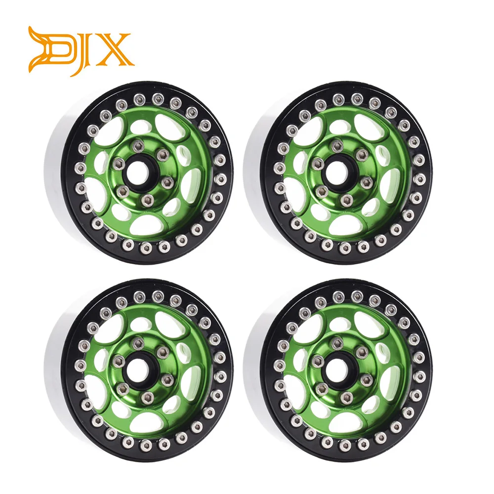 4PCS Metal 1.9" Beadlock Wheel Rims for 1/10 Scale Rc Crawler Traxxas TRX-4 Axial Scx10 II D90 Tamiya CC01 D110(Green+Black)
4PCS Metal 1.9" Beadlock Wheel Rims for 1/10 Scale Rc Crawler Traxxas TRX-4 Axial Scx10 II D90 Tamiya CC01 D110(Green+Black)