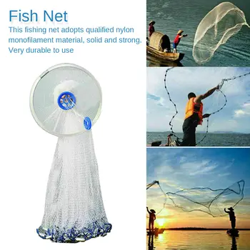 Hot Sale Outdoor fishing tools Aluminum ring easy throw fly fishing net tool small mesh outdoor hand throw catch fish network
Hot Sale Outdoor fishing tools Aluminum ring easy throw fly fishing net tool small mesh outdoor hand throw catch fish network