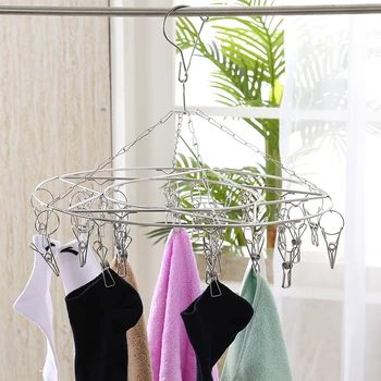 High quality Stainless Steel Laundry Hanging Drying Rack Laundry Drip Hanger with 25 Clips Sock Clothes Convenient
High quality Stainless Steel Laundry Hanging Drying Rack Laundry Drip Hanger with 25 Clips Sock Clothes Convenient