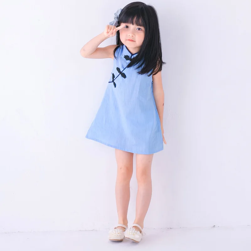 Baby Girls Dress Flower Print Vintage Cheongsam Kids Cotton Linen Sleeveless Dresses Party Costume
Baby Girls Dress Flower Print Vintage Cheongsam Kids Cotton Linen Sleeveless Dresses Party Costume