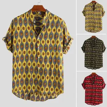 Summer Mens Shirt Printing Short Sleeve Stand Collar Button Blouse Camisa Breathable Leisure Hawaiian Shirts Men Streetwear 2020
Summer Mens Shirt Printing Short Sleeve Stand Collar Button Blouse Camisa Breathable Leisure Hawaiian Shirts Men Streetwear 2020