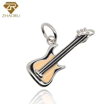 Zhaoru 925 Sterling Silver Enamal Guitar Pendant Charm Fit Bracelet & Bangle & Necklace DIY Jewelry Charm ZP2224
Zhaoru 925 Sterling Silver Enamal Guitar Pendant Charm Fit Bracelet & Bangle & Necklace DIY Jewelry Charm ZP2224