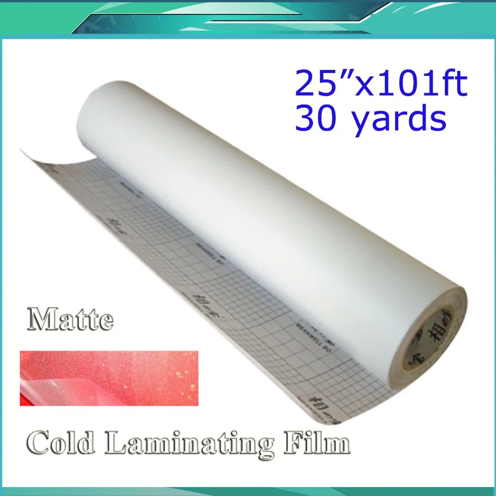 25"X101' One Roll Matte Glossy or Frosted Dull Cold Laminating Film for Laminator Mounting Vinyl
25"X101' One Roll Matte Glossy or Frosted Dull Cold Laminating Film for Laminator Mounting Vinyl