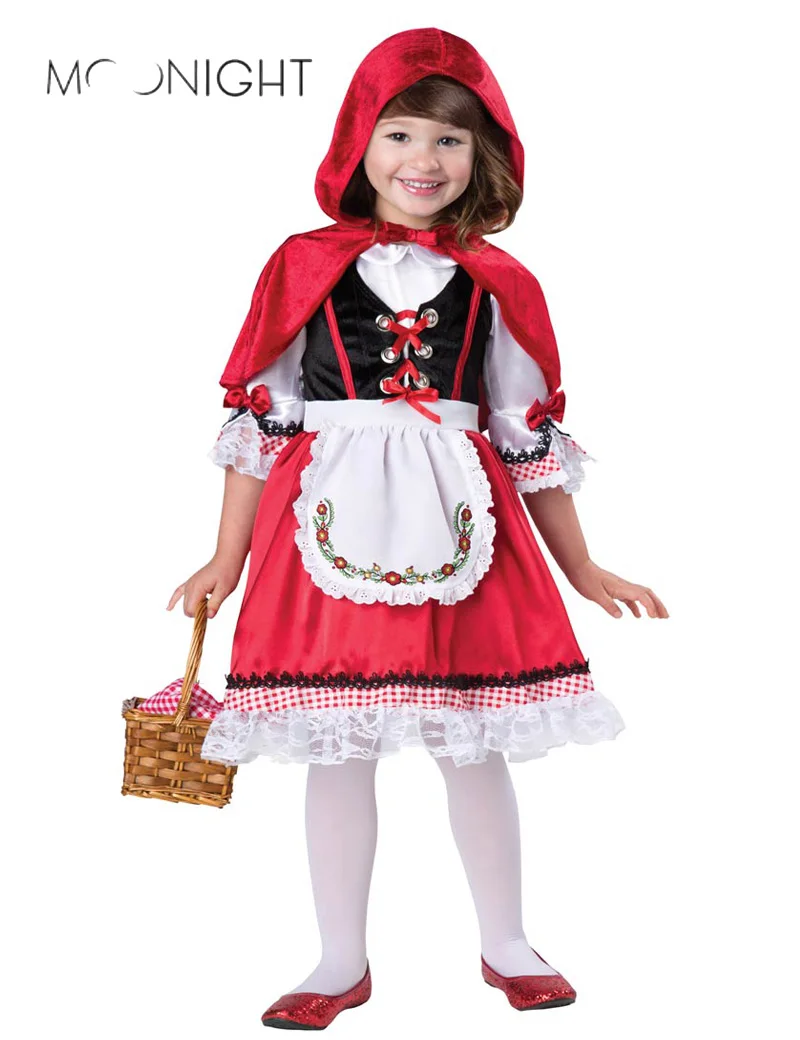 MOONIGHT Little Red Riding Hood Costume For Cute Girls Kids Fantasia Halloween Party Cosplay Fancy Dress Cosplay Costume
MOONIGHT Little Red Riding Hood Costume For Cute Girls Kids Fantasia Halloween Party Cosplay Fancy Dress Cosplay Costume