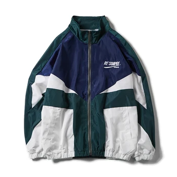 Hip Hop Windbreaker Jackets Men Autumn New Arrivals Casual Embroidery Streetwear Coat Vintage Stitching Jacket Coats
Hip Hop Windbreaker Jackets Men Autumn New Arrivals Casual Embroidery Streetwear Coat Vintage Stitching Jacket Coats