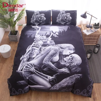Puredown Black Skull Bedding Set Halloween Style Bed Queen King Double Bed Linen Cotton Blend Flower Skull Duvet Cover Set
Puredown Black Skull Bedding Set Halloween Style Bed Queen King Double Bed Linen Cotton Blend Flower Skull Duvet Cover Set