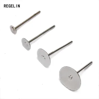 200pcs/lot Metal Blank Earring Studs Pins Silver Color Flat Round Tray Base Fit 3/4/6/8mm Cabochon Cameo DIY Jewelry Making
200pcs/lot Metal Blank Earring Studs Pins Silver Color Flat Round Tray Base Fit 3/4/6/8mm Cabochon Cameo DIY Jewelry Making