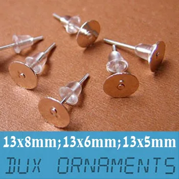 1000 pieces Nickel Free Surgical Steel Stud Earnuts and 8mm Flat Pads, Silver Earring Posts with Back Stoppers(Nickel free )
1000 pieces Nickel Free Surgical Steel Stud Earnuts and 8mm Flat Pads, Silver Earring Posts with Back Stoppers(Nickel free )