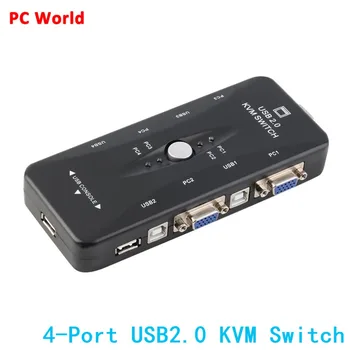 4 Ports USB 2.0 KVM Switch USB Switcher Mouse/Keyboard/VGA/SVGA Switch Box Video Monitor Sharing 1920x1440 Drop Shipping
4 Ports USB 2.0 KVM Switch USB Switcher Mouse/Keyboard/VGA/SVGA Switch Box Video Monitor Sharing 1920x1440 Drop Shipping