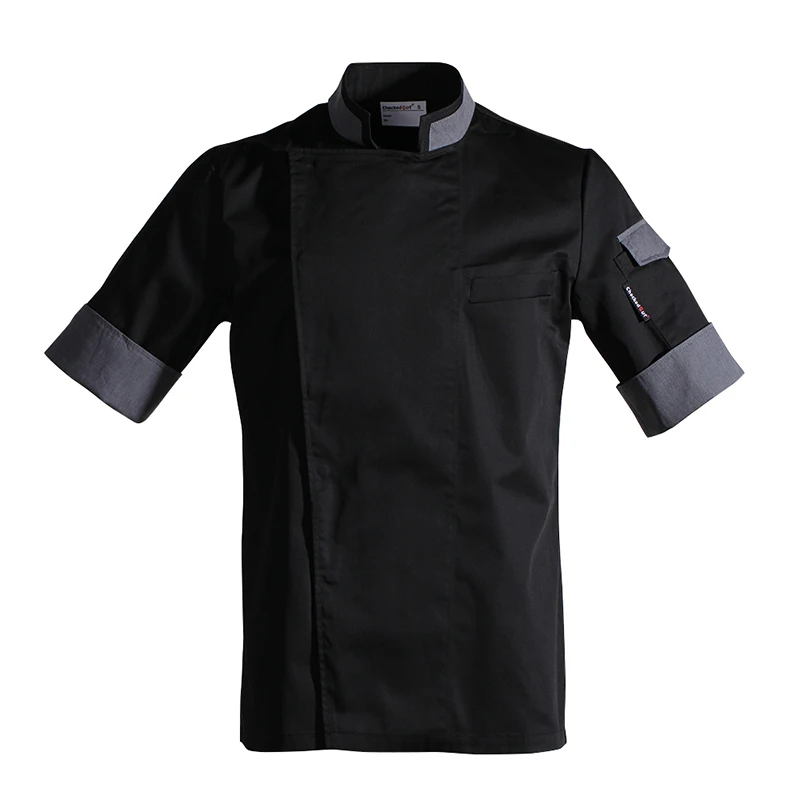 Food service Chef's Short-sleeved Breathable Summer Wear Work Clothes Men and Women Overalls Hotel Kitchen Chef Black Uniform
Food service Chef's Short-sleeved Breathable Summer Wear Work Clothes Men and Women Overalls Hotel Kitchen Chef Black Uniform