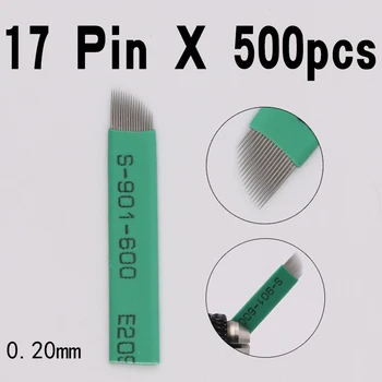 500pcs/lot Tattoo needle blade 17 0.20 permanent makeup blades needles for manual pen 17pins microblading needle blade
500pcs/lot Tattoo needle blade 17 0.20 permanent makeup blades needles for manual pen 17pins microblading needle blade