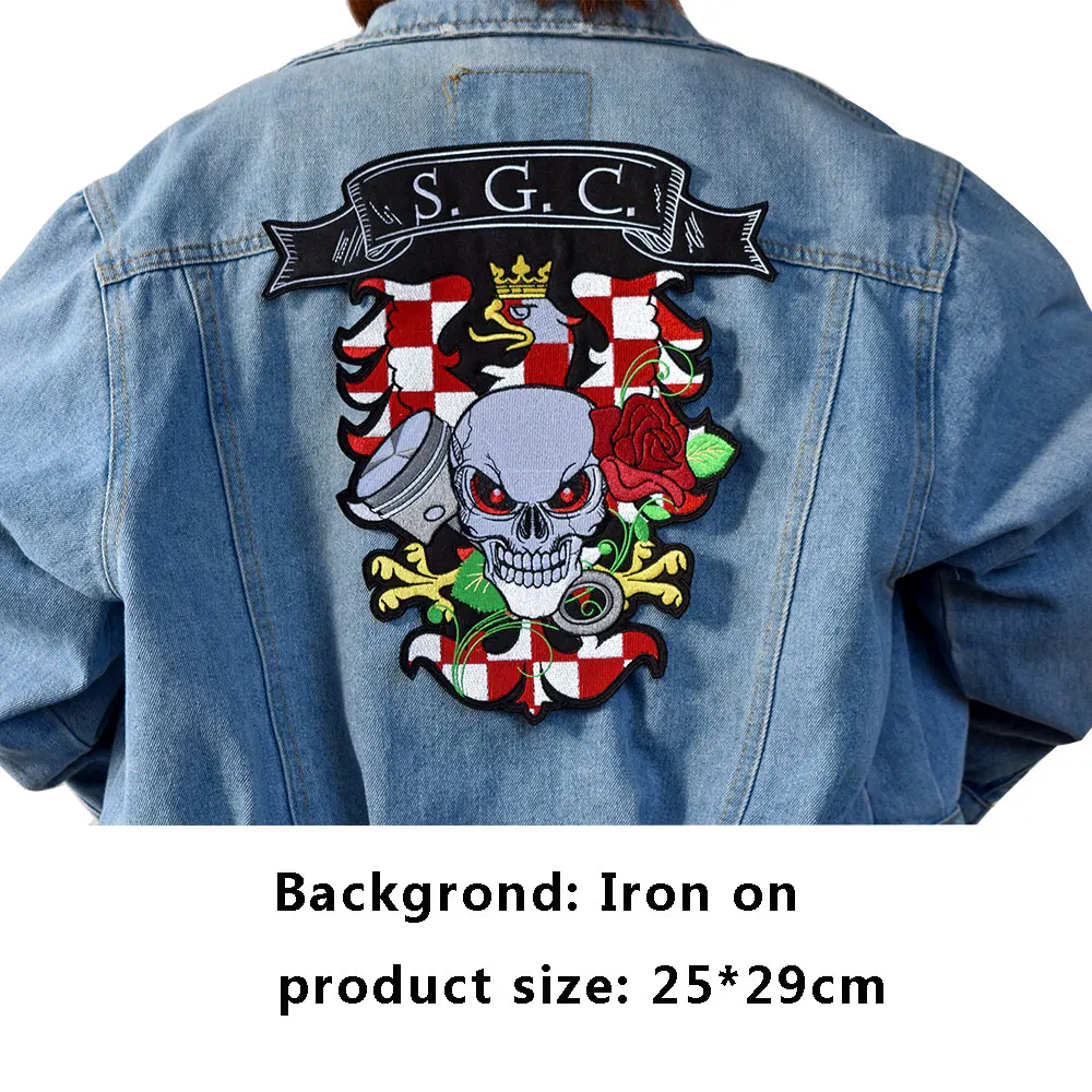 SGC Cute Rose Skull Patch Sewing On Embroidered Patch for Jacket Clothes Vest DIY Apparel Accessories Sewing Applique
SGC Cute Rose Skull Patch Sewing On Embroidered Patch for Jacket Clothes Vest DIY Apparel Accessories Sewing Applique