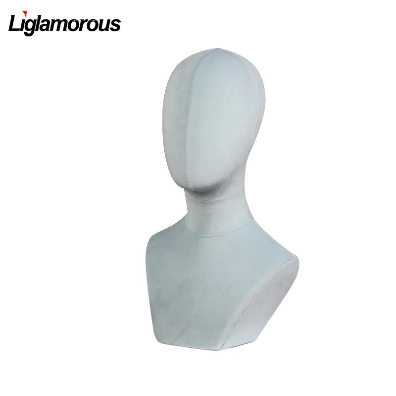 Female Abstract Mannequin Head Display Hat Wig Scarves Headscarves Necklace Insertable Needle Foam Cloth Velvet Fabric Lightblue
Female Abstract Mannequin Head Display Hat Wig Scarves Headscarves Necklace Insertable Needle Foam Cloth Velvet Fabric Lightblue